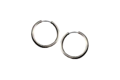 Brinco Argolinha 21mm Fecho Clique Aço - BRAÇ0168 - comprar online