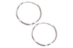 Brinco Argola Torta Média Prata 925 - BRPR0006 - comprar online