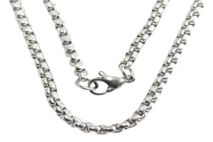 Corrente Veneziana Box 4mm Aço - CRAÇ0022 - facejoias.com.br