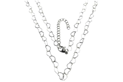Corrente / Colar Corações Entrelaçados Aço - CRAÇ0076 - comprar online
