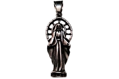 Pingente Nossa Senhora das Graças Envelhecida Aço - PGAÇ0011 - comprar online