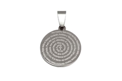 Pingente Oração "Pai Nosso" Aço - PGAÇ0020 - comprar online
