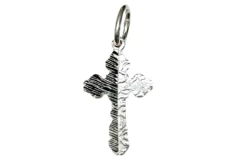Pingente Crucifixo Duas Texturas Prata 925 - PGPR0046 - comprar online
