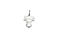 Pingente Menina Vazada Prata 925 - PGPR0110 - comprar online