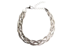 Pulseira Trança 5 Fios Aço - PLAÇF0061 - comprar online