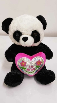 PANDA C/CORAZON PLATEADO 30CM ART.P277-30 - comprar online