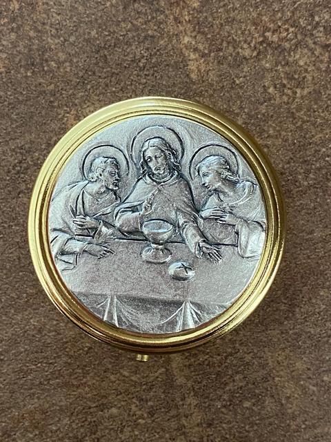 Teca Italiana - Santa Ceia - Dourada 5 cm