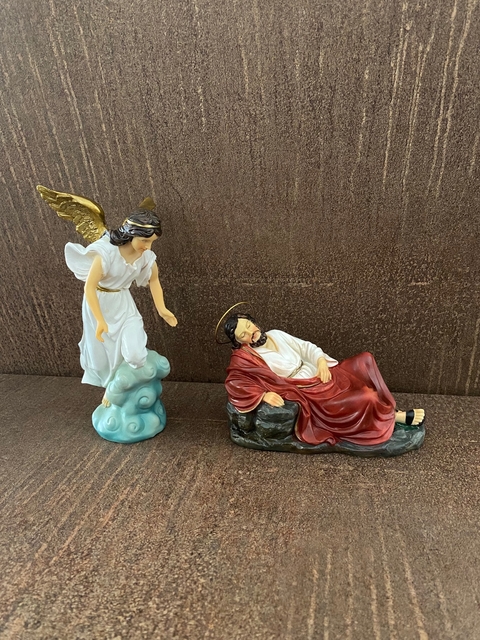 Conjunto São José Dormindo e o Anjo - 20 cm