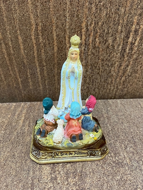 Nossa Senhora de Fátima com os Pastores - 09 cm