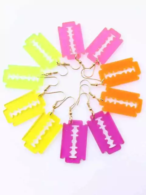 Aretes cuchilla Neon