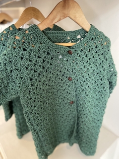 Saco Tejido verde - comprar online