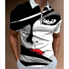 Camiseta Polo com Ziper Sawig
