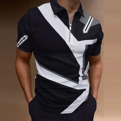 Camiseta Polo com Ziper Sawig