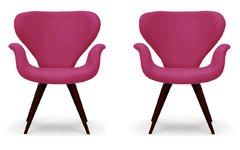 Kit 2 Poltronas Decorativas Mix Pé Palito