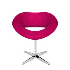 Imagem do Poltrona Decorativa Beijo Giratória Alumínio