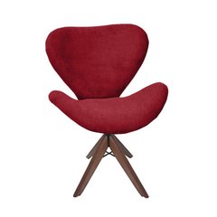 Poltrona Decorativa Swan Giratória De Madeira - loja online