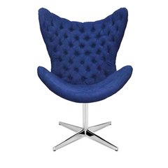 Poltrona Decorativa Egg Slim Capitonê Giratória - loja online