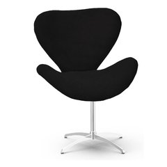 Poltrona Decorativa Swan Giratória Parabólica na internet