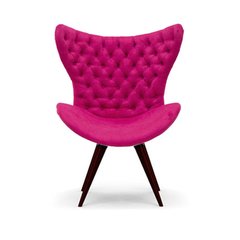 Poltrona Decorativa Egg Slim Capitonê Fixa De Madeira