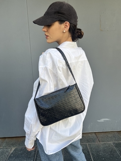 baguette Croco negra - comprar online