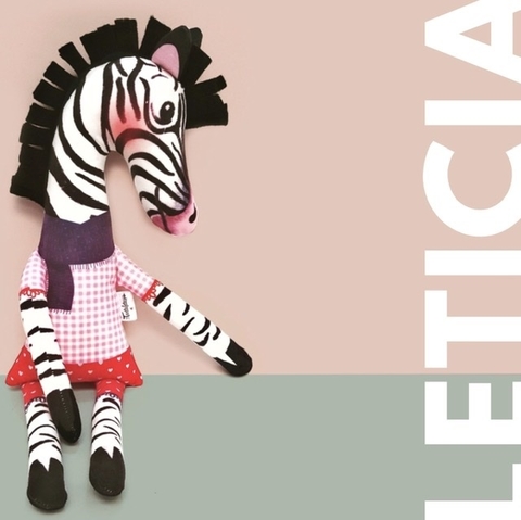 Muñeco de trapo - Leticia la cebra