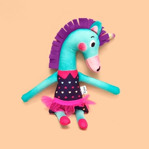 Muñeco de trapo - Petunia la unicornio