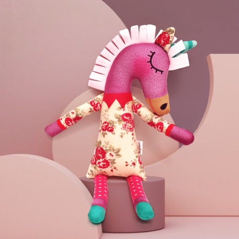Muñeco de trapo - Romera la unicornio