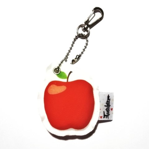 Llavero tela manzana