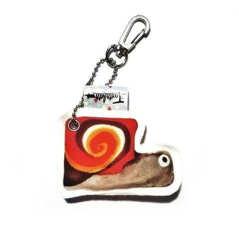 Llavero tela caracol