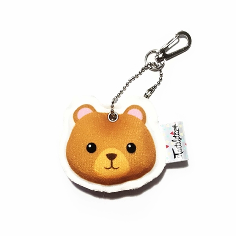 Llavero tela osito caramelo