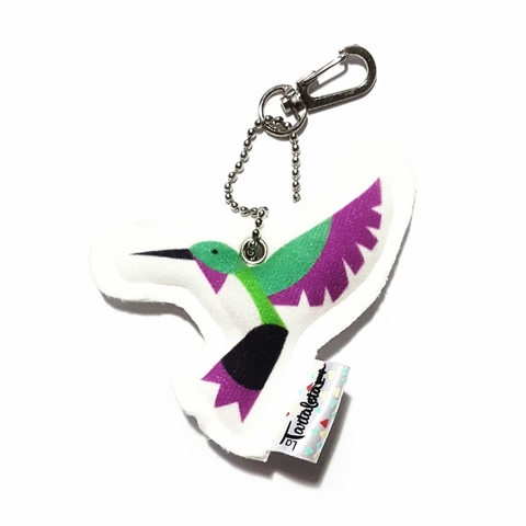 Llavero tela colibrí