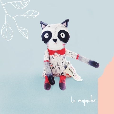 Muñeco de trapo - Agustina la mapache