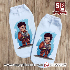 Medias Star Wars Caricatura - Sangre y Blanco