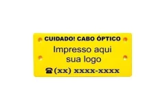Plaqueta Identificação Cuidado Cabo Óptico 150 Unidades na internet