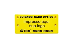 Placas De Identificação Cabo Óptico 100 Unidades na internet
