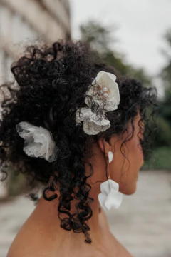Presilha Camélia - 1 flor