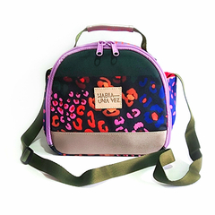 LONCHERA CARMELA ANIMAL PRINT NEGRO