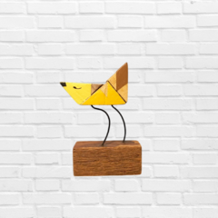 Adorno Pássaro Origami Marrom na internet