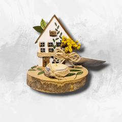 Adorno Casa Flor Amarela