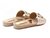Chinelo Feminino Tamanho Grande Renata Della Vecchia Champagne Numeração Especial 40, 41, 42, 43 e 44