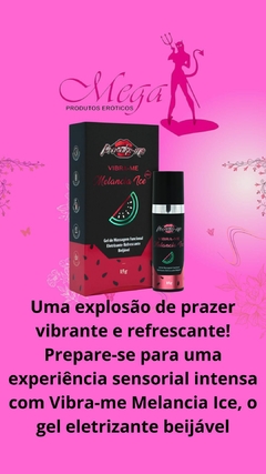 VIBRA-ME MELANCIA ICE GEL ELETRIZANTE BEIJÁVEL 15G