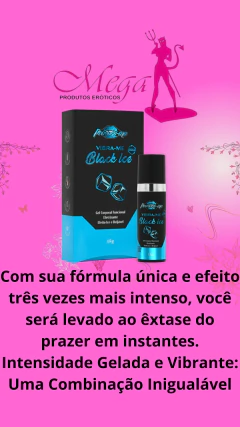 VIBRA-ME BLACK ICE COLD GEL ELETRIZANTE BEIJÁVEL 15G