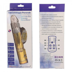 VIBRADOR ROTATIVO VAI E VEM 36 VIBRAÇÕES USB
