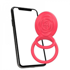 ANEL DUPLO COM VIBRO ESTIMULADOR APP 9 MODOS DE VIBRAÇÃO