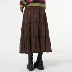 Saia brown grunge - Baby Black Shop