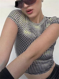 Cropped impact Y2K - Baby Black Shop
