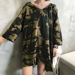 Camiseta Longa Militar - Baby Black Shop
