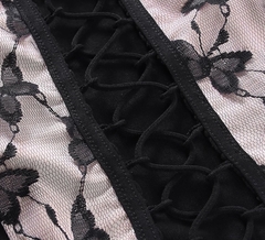 Cropped decotado Butterfly - Baby Black Shop