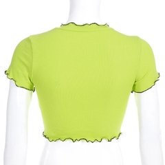 Cropped green Flower (encomenda) na internet