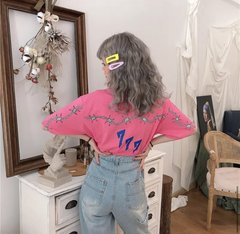 Camiseta Harajuku Thorn (encomenda) - Baby Black Shop